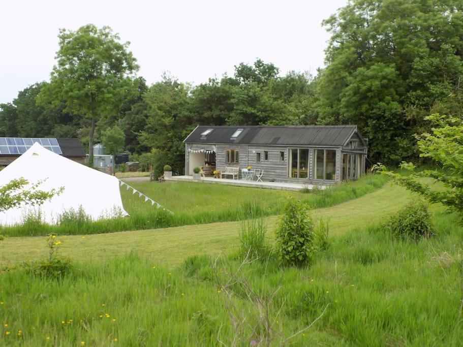 Log Cabin At The Old Summer Dairy Glastonbury Somerton  Exterior photo